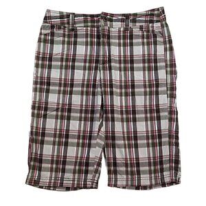 Dress Barn Plaid Bermuda Shorts Size 4